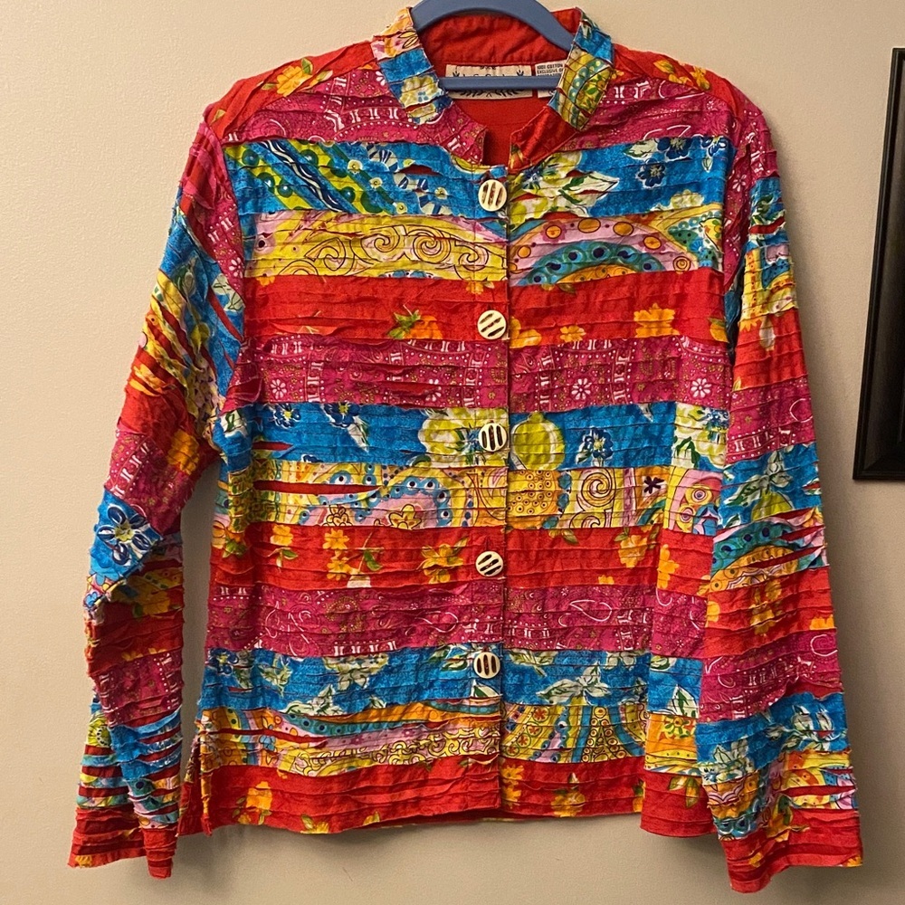 Life Style Colorful Patchwork Jacket - image 3